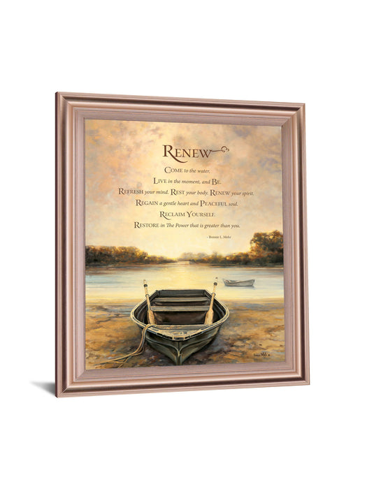 Tranquil Rowboat Morning - 28" x 34" Framed Wall Art