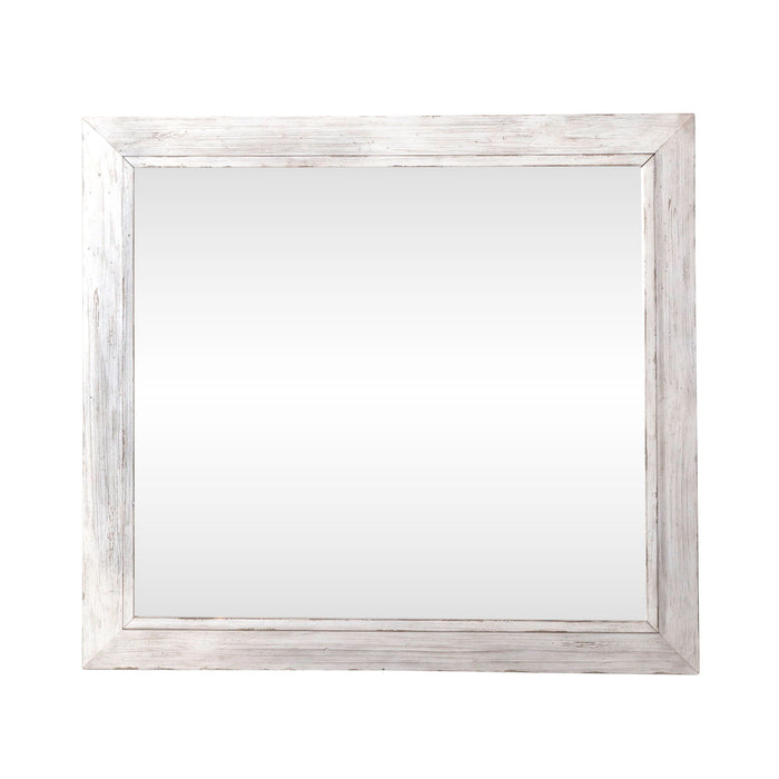 River Place - Mirror - Riverstone White & Tobacco
