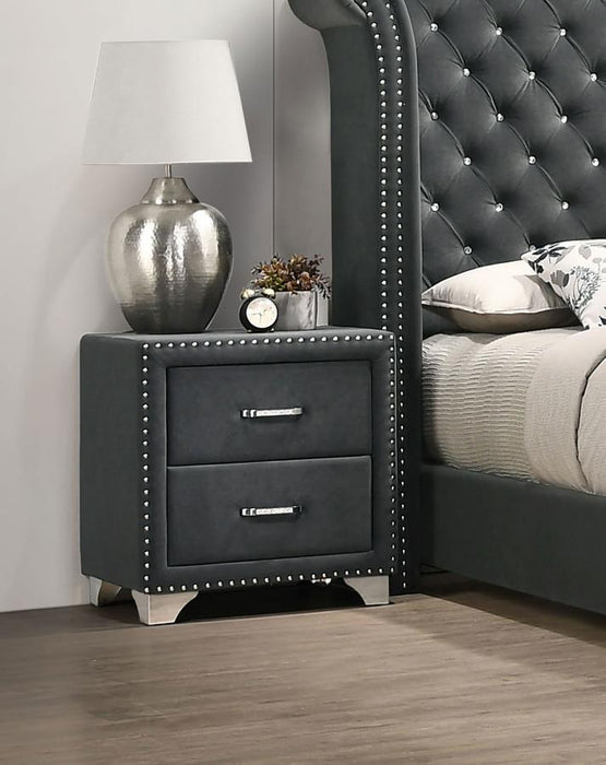 Melody - Upholstered 2-Drawer Nightstand