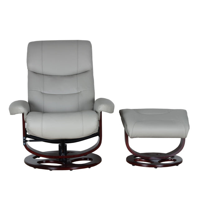 Dawson - Swivel Pedestal Recliner And Ottoman