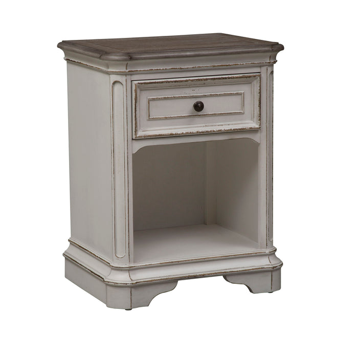 Magnolia Manor - 1 Drawer Nightstand - White