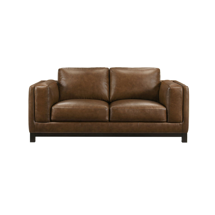 Sayer - Loveseat - Brown