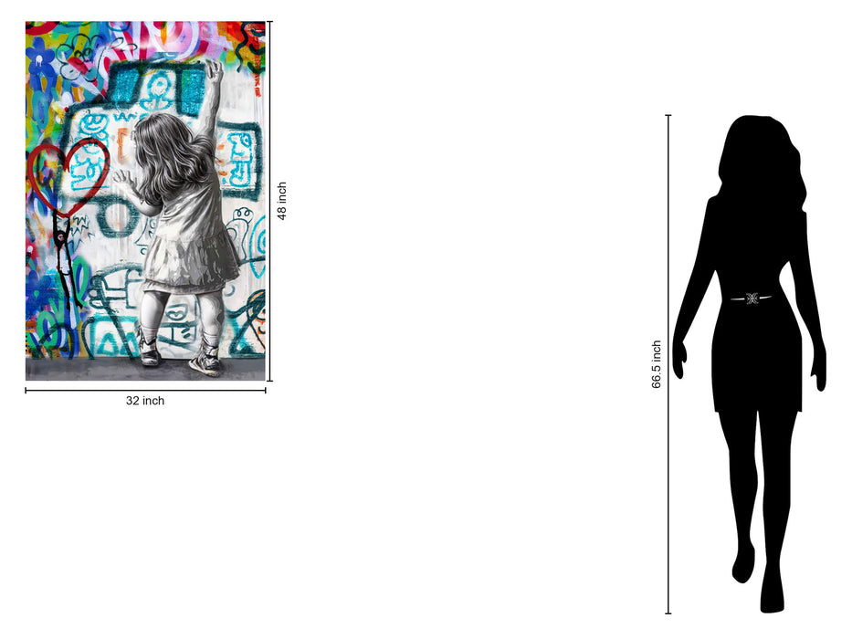 Graffiti Dreamer - 32" x 48" Framed Wall Art