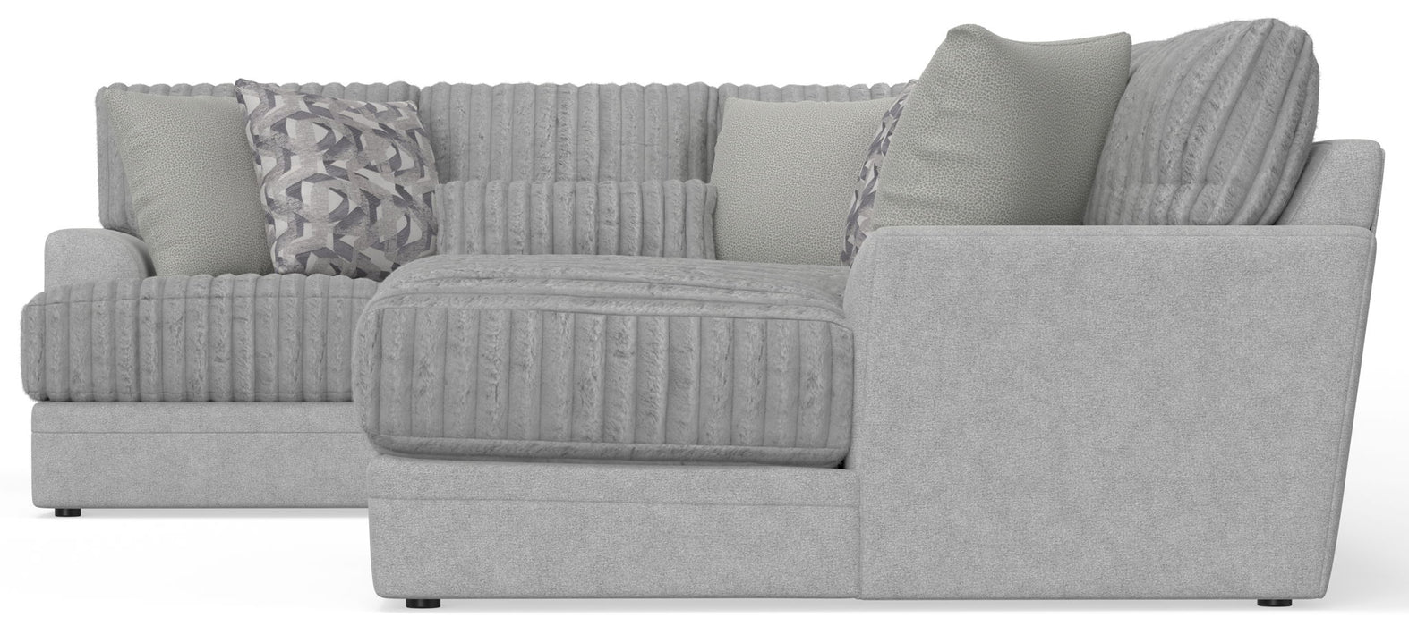 Titan - Sectional With Comfort Coil Seating And Accent Pillows Included