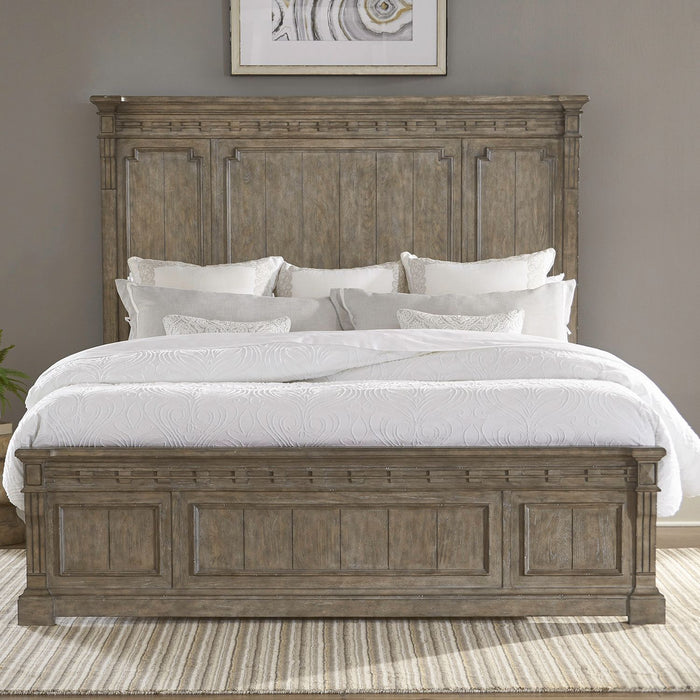 Town & Country - King California Panel Bed - Dusty Taupe
