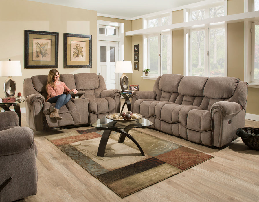 Taupe Double Reclining Sofa