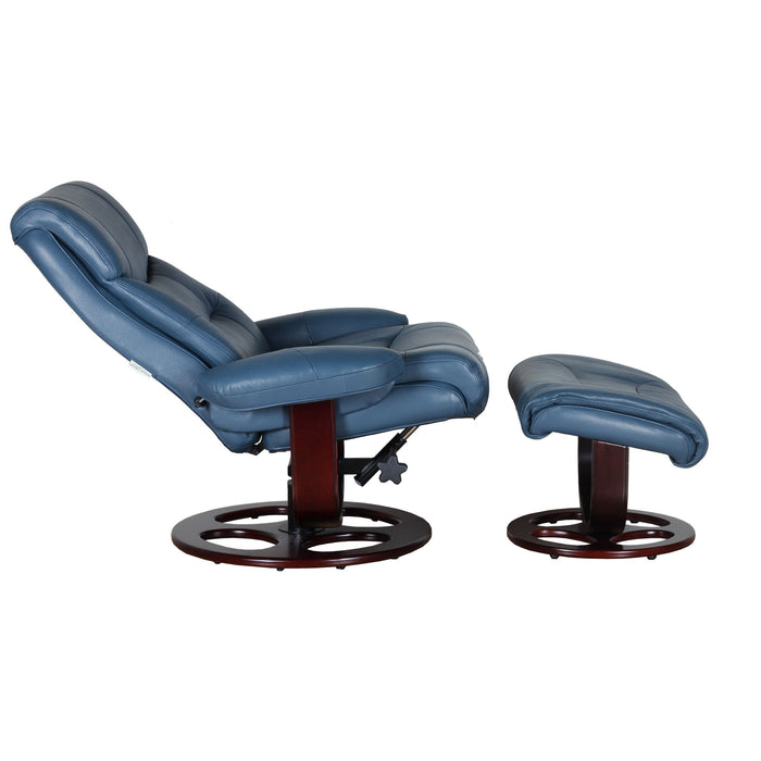 Dawson - Swivel Pedestal Recliner And Ottoman