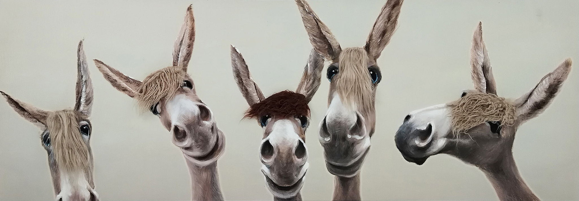 Whimsical Brows - 20" x 60" Framed Wall Art