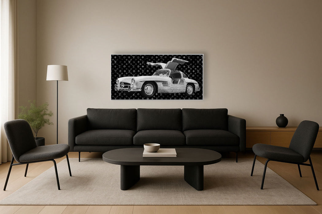 Gullwing Sparkle - 32" x 63" Framed Wall Art