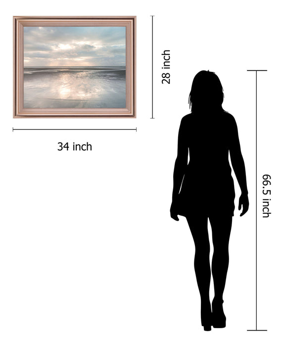 Tranquil Lightshore - 28" x 34" Framed Wall Art