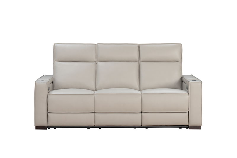 Odessey - Power Sofa Recliner With Power Headrest, Power Lumbar, Heat And Massage