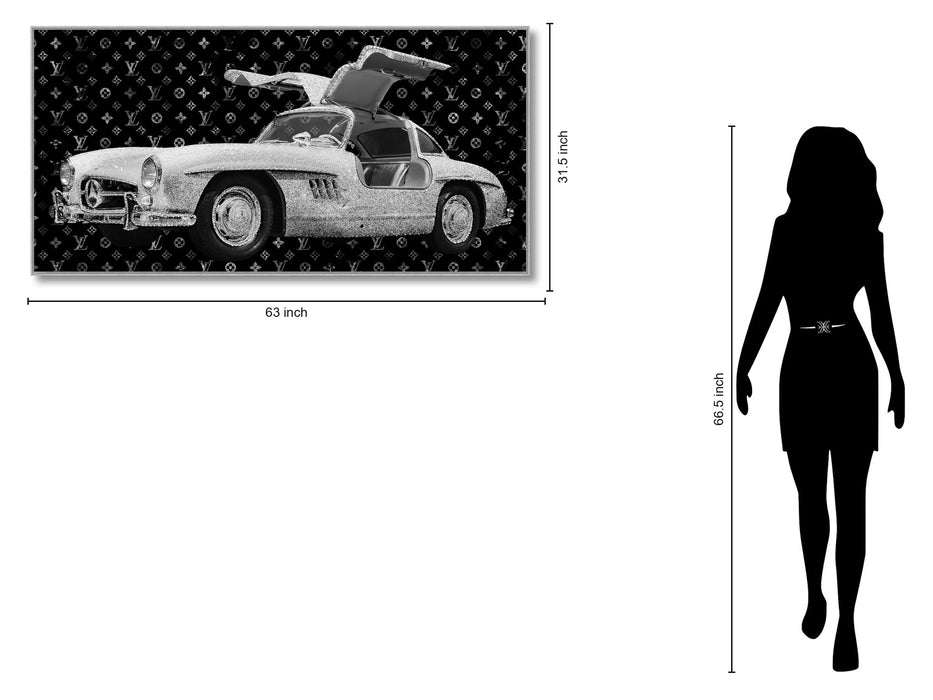 Gullwing Sparkle - 32" x 63" Framed Wall Art