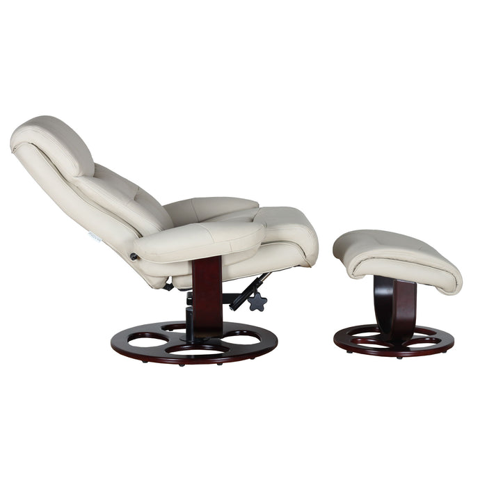 Dawson - Swivel Pedestal Recliner And Ottoman