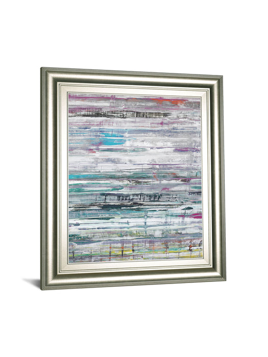 Land Drift By Hilario Gutierrez - Framed Print Wall Art - Blue