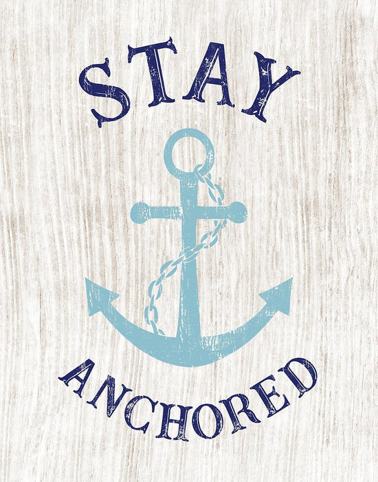 Stay Anchored By Cad Designs (Framed) - Beige