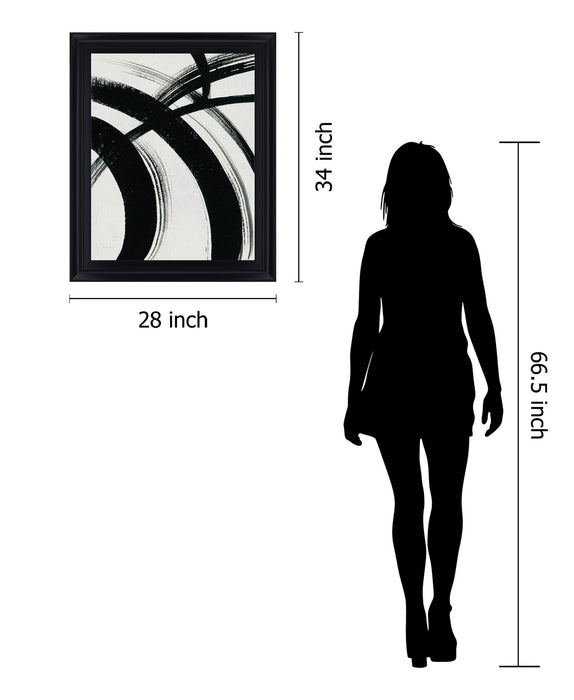 Ebony Arc - 28" x 34" Framed Wall Art