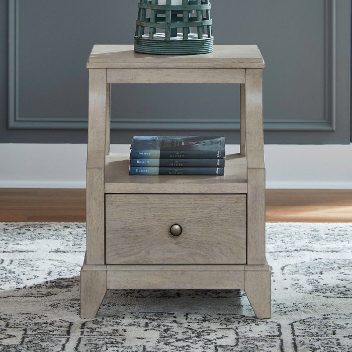 New Haven - Chairside Table - Sanctuary White