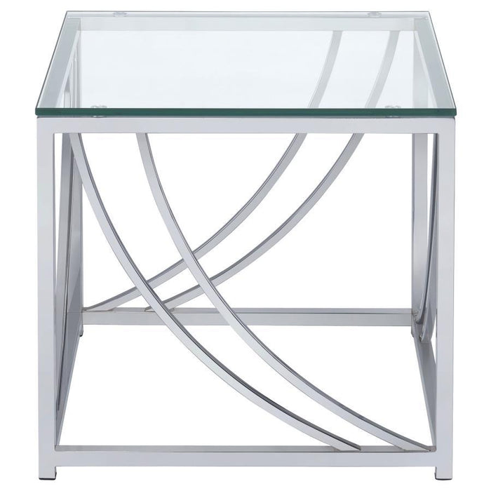 Lille - Glass Top Entryway Sofa Console Table Accents
