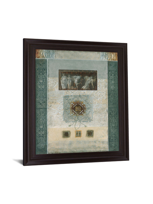 Grecian Relief - 28" x 34" Framed Wall Art - Beige