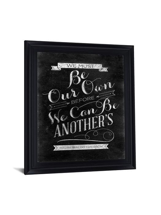 Chalked Whimsy - 28" x 34" Framed Wall Art - Black