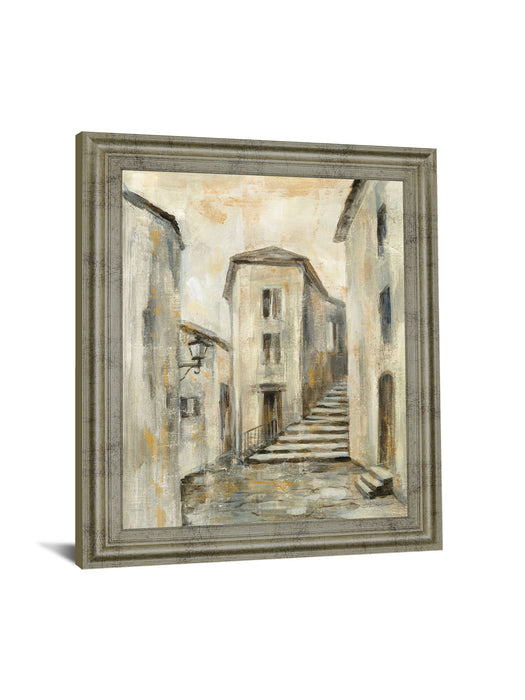 Golden Alleyway - 28" x 34" Framed Wall Art