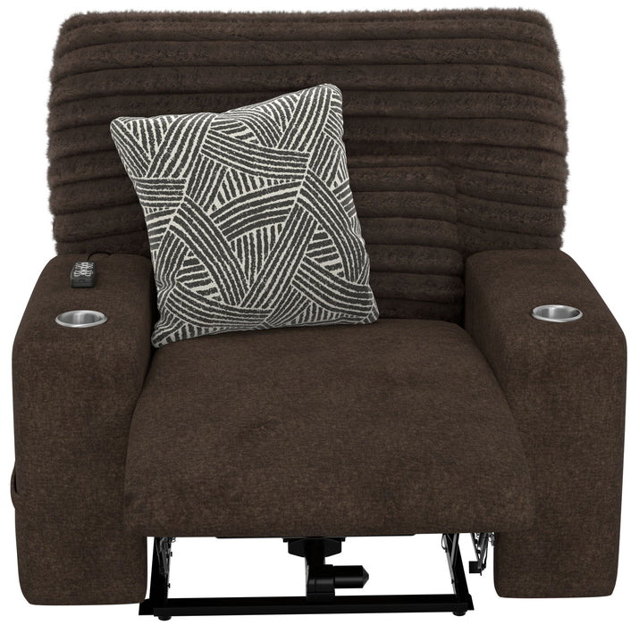 Zen - Power Recliner With CR3 Heat / Massage / Zero Gravity - Chocolate