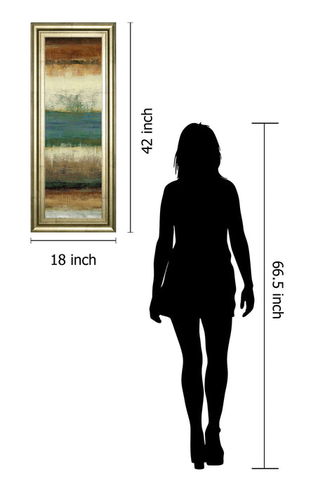 Sky By Allison Pearce - Framed Print Wall Art - Blue