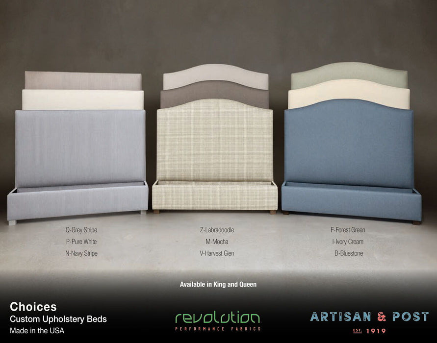 Choices - Amelia Upholstered Bed - Forest Green