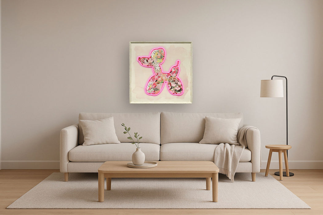 Blossom Glow Silhouette - 33" x 33" Framed Wall Art