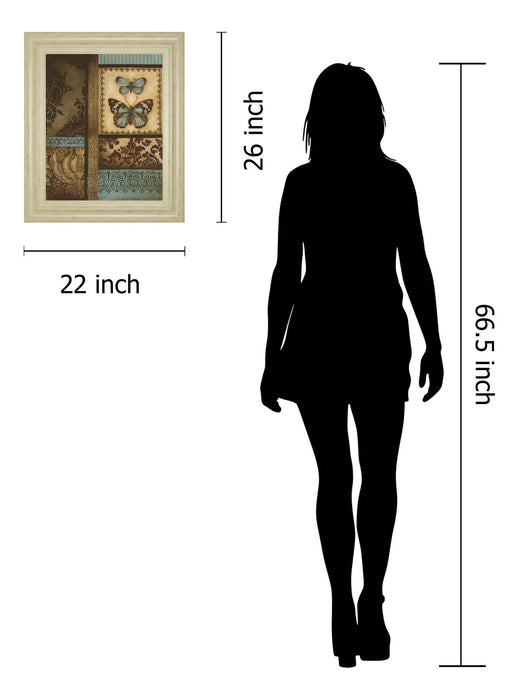 Back To The Garden Il By Kimberly Poloson - Framed Print Wall Art - Dark Brown