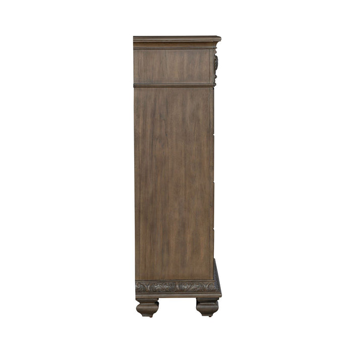 Carlisle Court - 5 Drawer Chest - Medium Brown