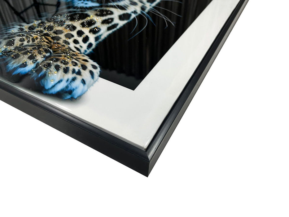 Midnight Stalker II Gloss Canvas With Rocks In Frame - Black / White