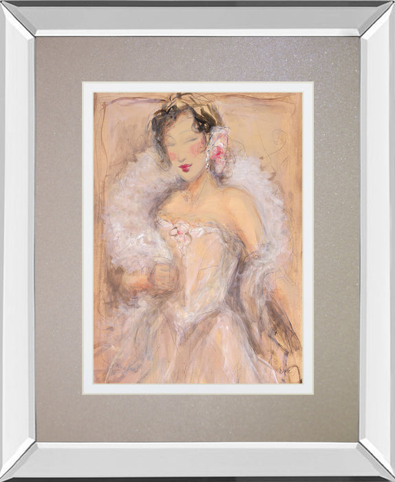 Stole My Heart I By Dupre - Mirror Framed Print Wall Art - Pink