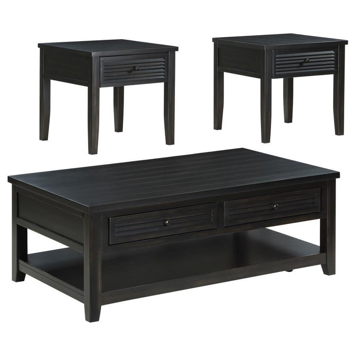 Concord - Coffee And End Table Set Distressed