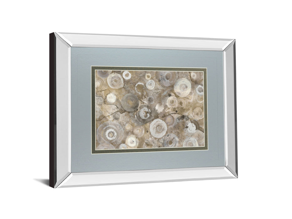 Natural Agate By Albena Hristova - Mirror Framed Print Wall Art - Beige