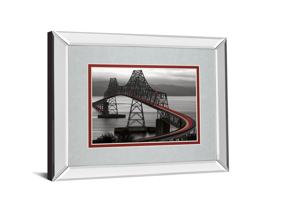 Boomerang By Aaron Reed - Mirror Framed Print Wall Art - Dark Gray
