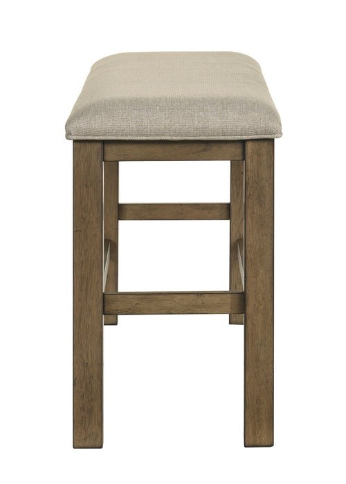 Cockrell - Counter Height Bench - Light Brown / Beige