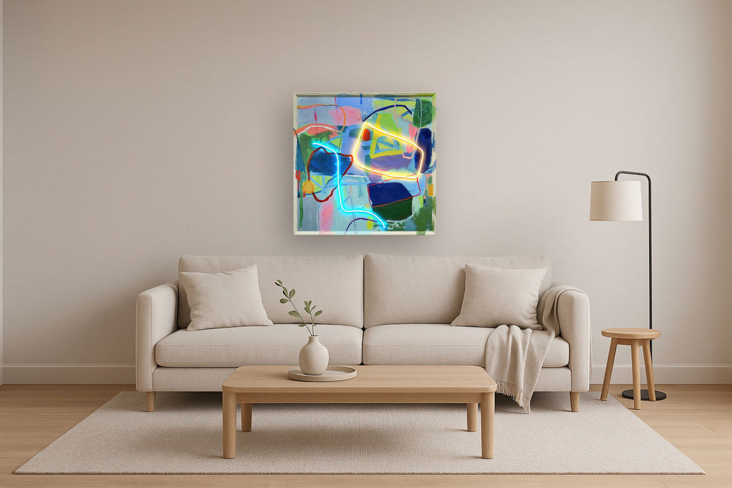 Luminous Flux - 33" x 33" Framed Wall Art