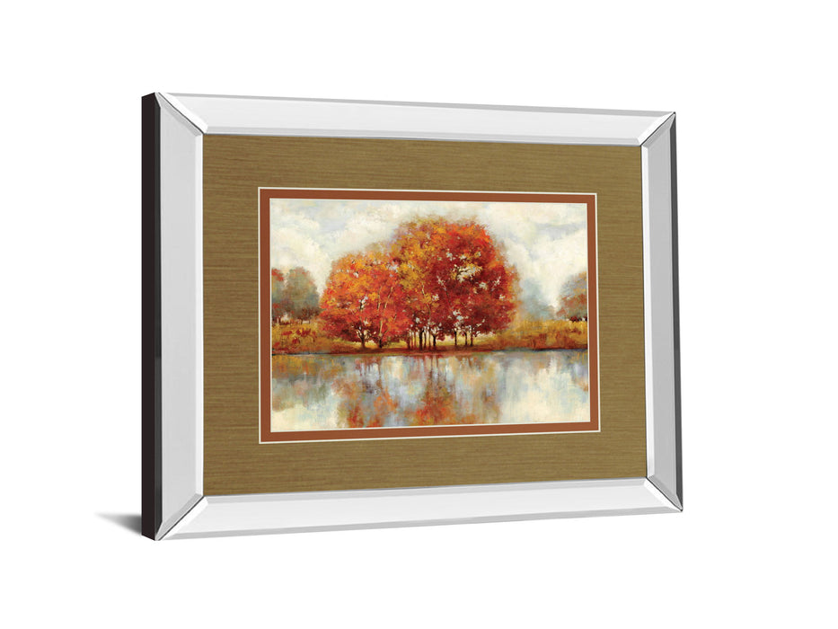Together By Asia Jensen - Mirror Framed Print Wall Art - Light Brown