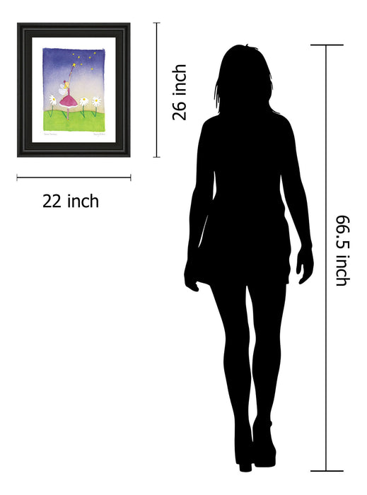 Felicity Wishes I By Emma Thomson - Framed Print Wall Art - Pink