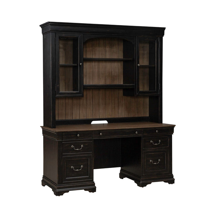 Meritage - Credenza & Hutch - Black