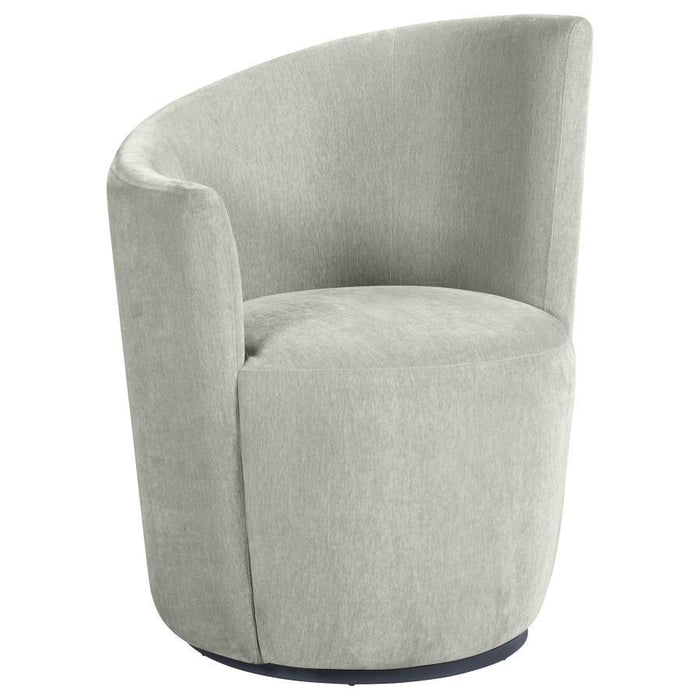 Nueva - Upholstered Swivel Chair Curved Backrest