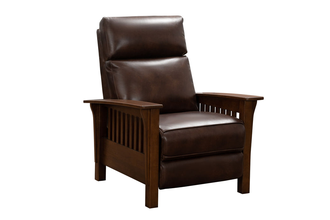 Artisan - Power Recliner-With Power Headrest - Dark Brown