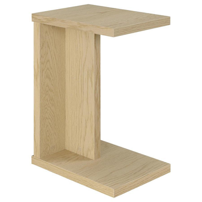 Clower - Engineered Wood C-Shaped Sofa Side Table