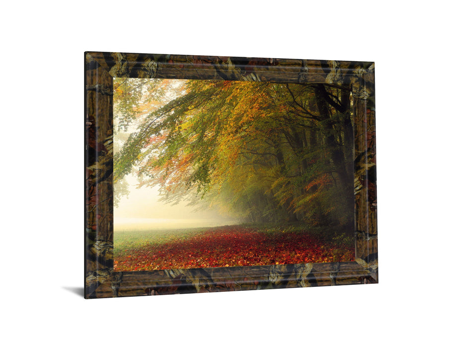 Golden Woodland Veil - 28" x 34" Framed Wall Art