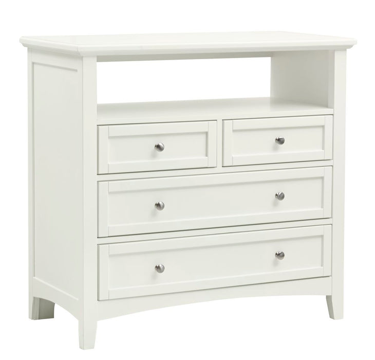 Bonanza - 4-Drawer Media Chest - White
