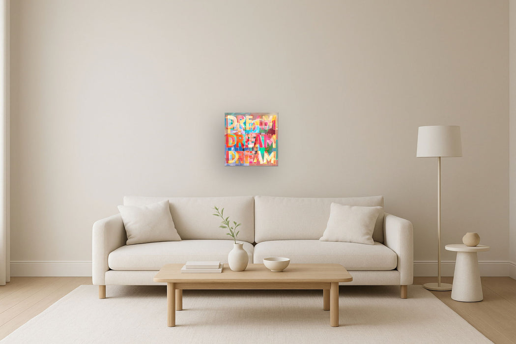 Chromatic Dreamscape - 20" x 20" Framed Wall Art