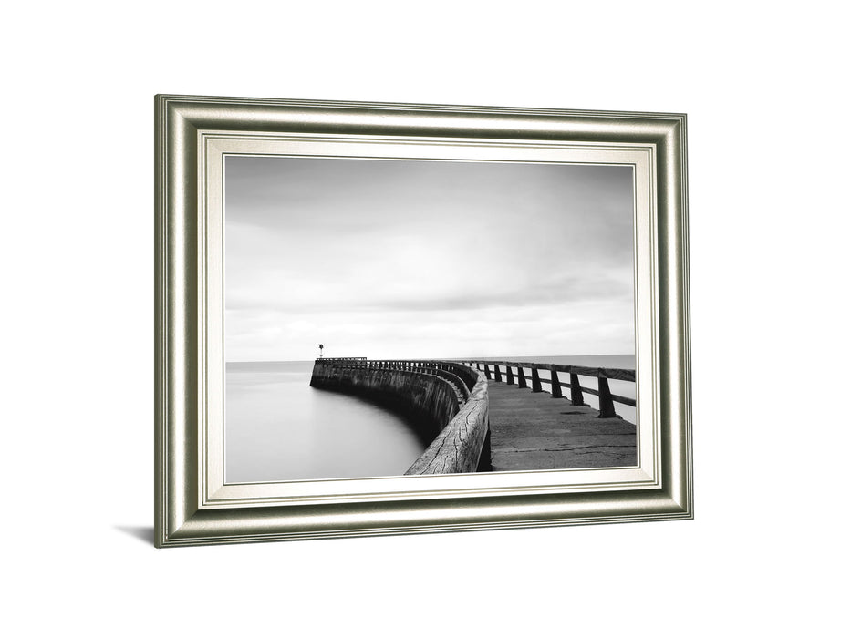 Into The Mist By Papiorek - Framed Print Wall Art - Gray