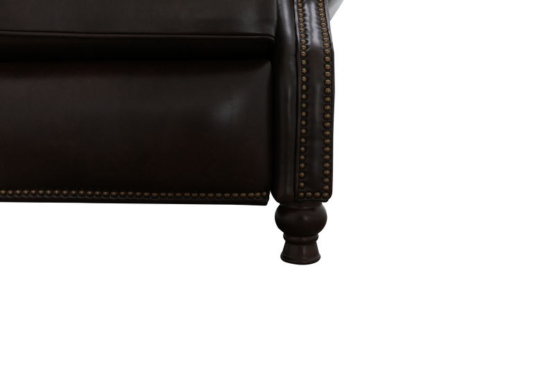 Presidential - Push Thru The Arm Recliner - Dark Brown