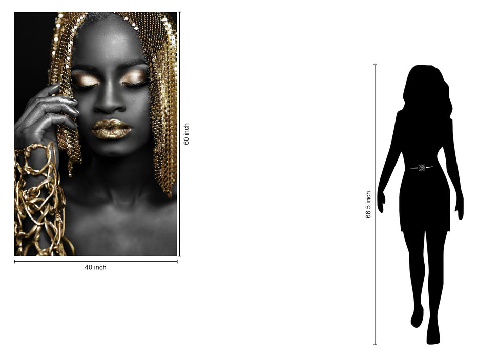 Floating Tempered Glass With Foil All In Gold - Dark Gray